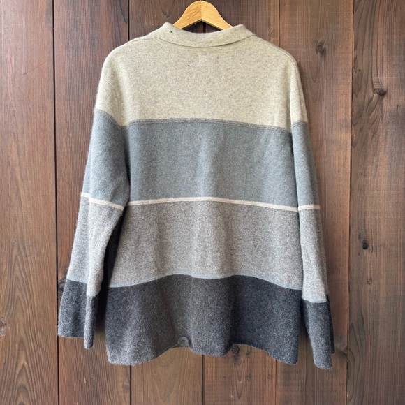 VINTAGE WOOL + ANGORA BUTTON-DOWN CARDIGAN - Picture 3 of 5